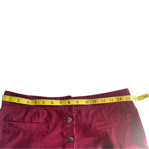 Burgundy Mini Skirt - Picture 5 of 7